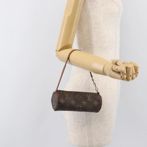 LOUIS VUITTON Monogram Papillon Pouch LV Auth 196594