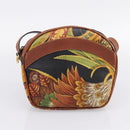 Salvatore Ferragamo Pouch Shoulder Bag PVC Leather 2 Set Brown Auth 196602-10