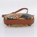 Salvatore Ferragamo Pouch Shoulder Bag PVC Leather 2 Set Brown Auth 196602-6