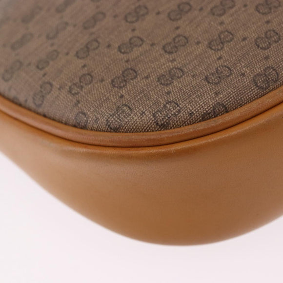 GUCCI Micro GG Supreme Shoulder Bag PVC Beige Gold 007 084 0094 Auth 196603