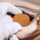 GUCCI Micro GG Supreme Shoulder Bag PVC Beige Gold 007 084 0094 Auth 196603-21