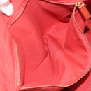 BURBERRY Blue Label Tote Bag Straw Leather Beige Gold Auth 196608-21