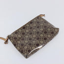 Salvatore Ferragamo Shoulder Bag Vinyl Beige Silver Auth 196611A-20