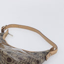 Salvatore Ferragamo Shoulder Bag Vinyl Beige Silver Auth 196611A-8