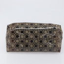 Salvatore Ferragamo Shoulder Bag Vinyl Beige Silver Auth 196611A-9