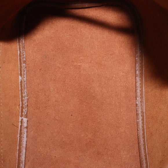 Burberrys Shoulder Bag Leather Suede Brown Gold Auth 196612A