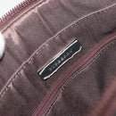 BURBERRY Nova Check Hand Bag Canvas Beige Silver Auth 196618A-17