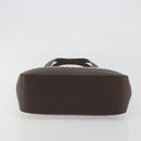 BURBERRY Nova Check Hand Bag Canvas Beige Silver Auth 196618A-9