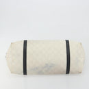 GUCCI GG Supreme Tote Bag PVC White Gold 197953 Auth 196619-10