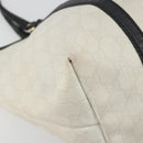 GUCCI GG Supreme Tote Bag PVC White Gold 197953 Auth 196619-12
