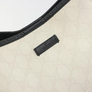 GUCCI GG Supreme Tote Bag PVC White Gold 197953 Auth 196619-16