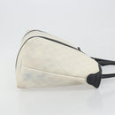 GUCCI GG Supreme Tote Bag PVC White Gold 197953 Auth 196619-4