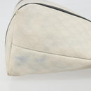 GUCCI GG Supreme Tote Bag PVC White Gold 197953 Auth 196619-5