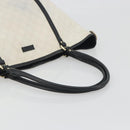 GUCCI GG Supreme Tote Bag PVC White Gold 197953 Auth 196619-8