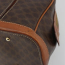CELINE Macadam Canvas Hand Bag PVC Leather Brown Gold Auth 196621A-10