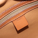 CELINE Macadam Canvas Hand Bag PVC Leather Brown Gold Auth 196621A-17