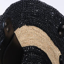 BALENCIAGA Pannier XS Hand Bag Raffia Black Silver 466498 Auth 196622A-16