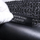 BALENCIAGA Pannier XS Hand Bag Raffia Black Silver 466498 Auth 196622A-19