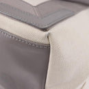 BALENCIAGA Navy Cabas XS Hand Bag Canvas White Silver 339933 Auth 196624-16