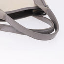 BALENCIAGA Navy Cabas XS Hand Bag Canvas White Silver 339933 Auth 196624-8