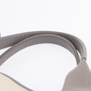 BALENCIAGA Navy Cabas XS Hand Bag Canvas White Silver 339933 Auth 196624-9