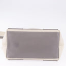 BALENCIAGA Navy Cabas XS Hand Bag Canvas White Silver 339933 Auth 196624-5
