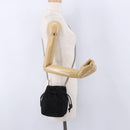 Stella MacCartney Chain Shoulder Bag Polyester Black Silver Auth 196625A-22