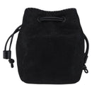 Stella MacCartney Chain Shoulder Bag Polyester Black Silver Auth 196625A-3