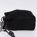 Stella MacCartney Chain Shoulder Bag Polyester Black Silver Auth 196625A-5