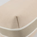 HERMES Brid A Black Hand Bag Canvas Leather Beige Silver Auth 196626M-17