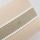HERMES Brid A Black Hand Bag Canvas Leather Beige Silver Auth 196626M-9