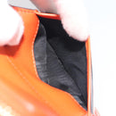 VERSACE Medusa Wallet Leather Orange Gold Auth 196627A-21