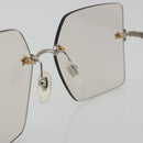 GUCCI Glasses Metal White Silver GG0644S Auth 196630M-15