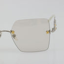 GUCCI Glasses Metal White Silver GG0644S Auth 196630M-6