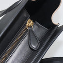 CELINE Luggage Micro Shopper Hand Bag Leather White Gold Auth 196632V-10