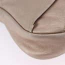 Salvatore Ferragamo Vala Hand Bag Leather 2way Champagne Gold Auth 196633A-12