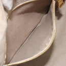 PRADA Canapa MM Hand Bag Canvas Beige Gold Auth 196635A-21