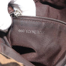 FENDI Zucca Canvas Mamma Baguette Shoulder Bag Brown Black Auth 196636M-11