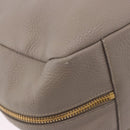 PRADA Shoulder Bag Leather Beige Gold Auth 196638V-17