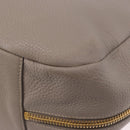 PRADA Shoulder Bag Leather Beige Gold Auth 196638V-18