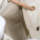 HERMES Aline Shoulder Bag Cotton Beige Gold Auth 196640A-17