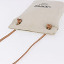 HERMES Aline Shoulder Bag Cotton Beige Gold Auth 196640A-6