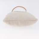 HERMES Aline Shoulder Bag Cotton Beige Gold Auth 196640A-9