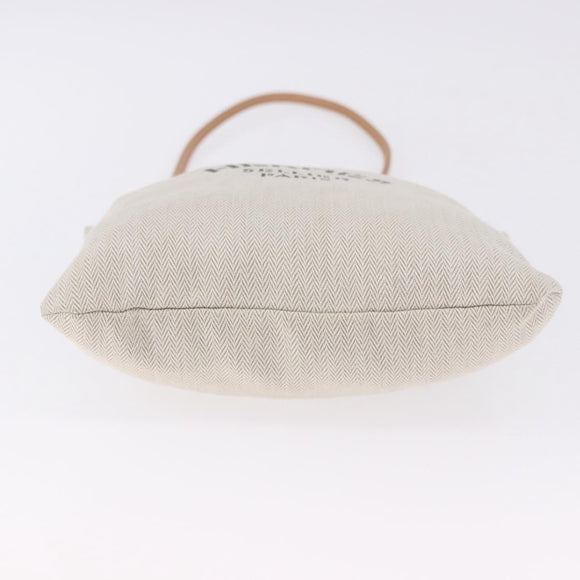 HERMES Aline Shoulder Bag Cotton Beige Gold Auth 196640A