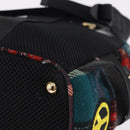 Miu Miu Backpack Wool Leather Red Green Gold Auth 196641M-20