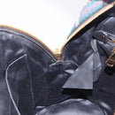 Miu Miu Backpack Wool Leather Red Green Gold Auth 196641M-27