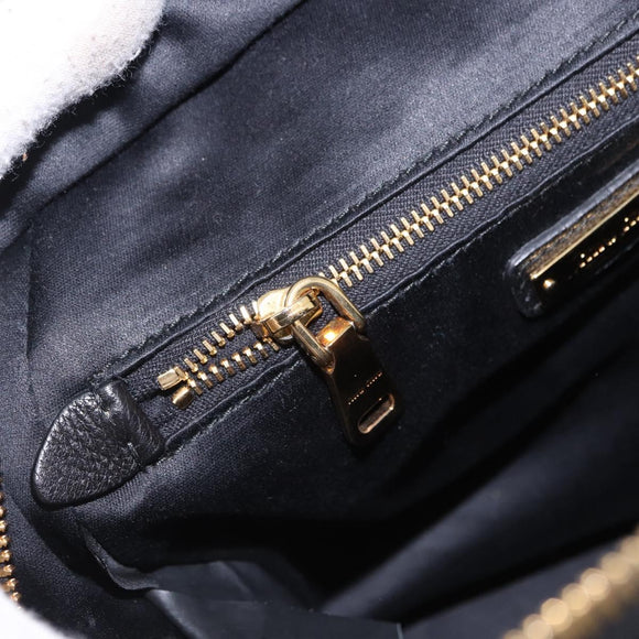 Miu Miu Backpack Wool Leather Red Green Gold Auth 196641M