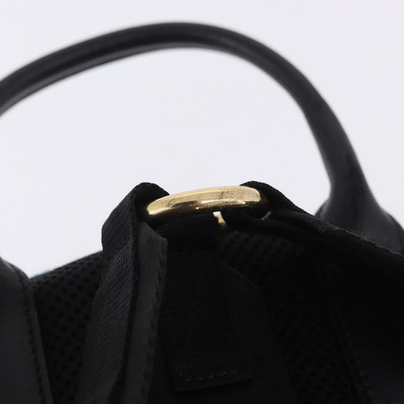 Miu Miu Backpack Wool Leather Red Green Gold Auth 196641M