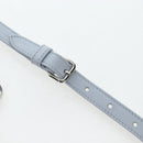 Miu Miu Nappa Crystal Hand Bag Leather 2way Light Blue Silver Auth 196642M-20