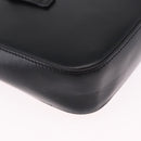 CARTIER C de Cartier Shoulder Bag Leather Black Gold Auth 196644V-15